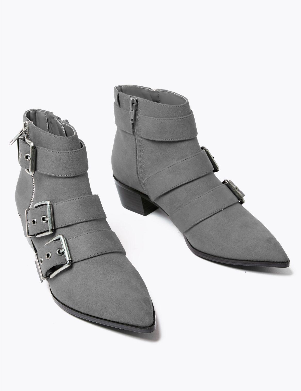 marks and spencer flat ankle boots