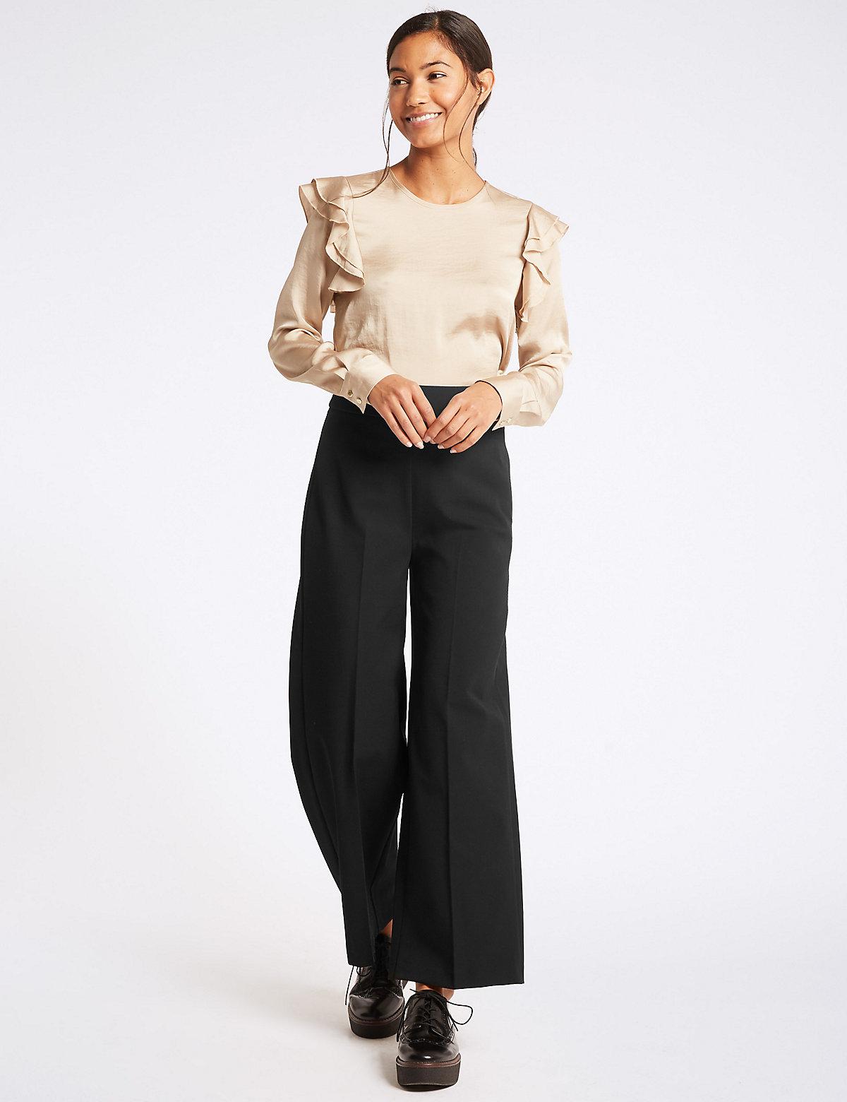 ladies ankle grazer trousers