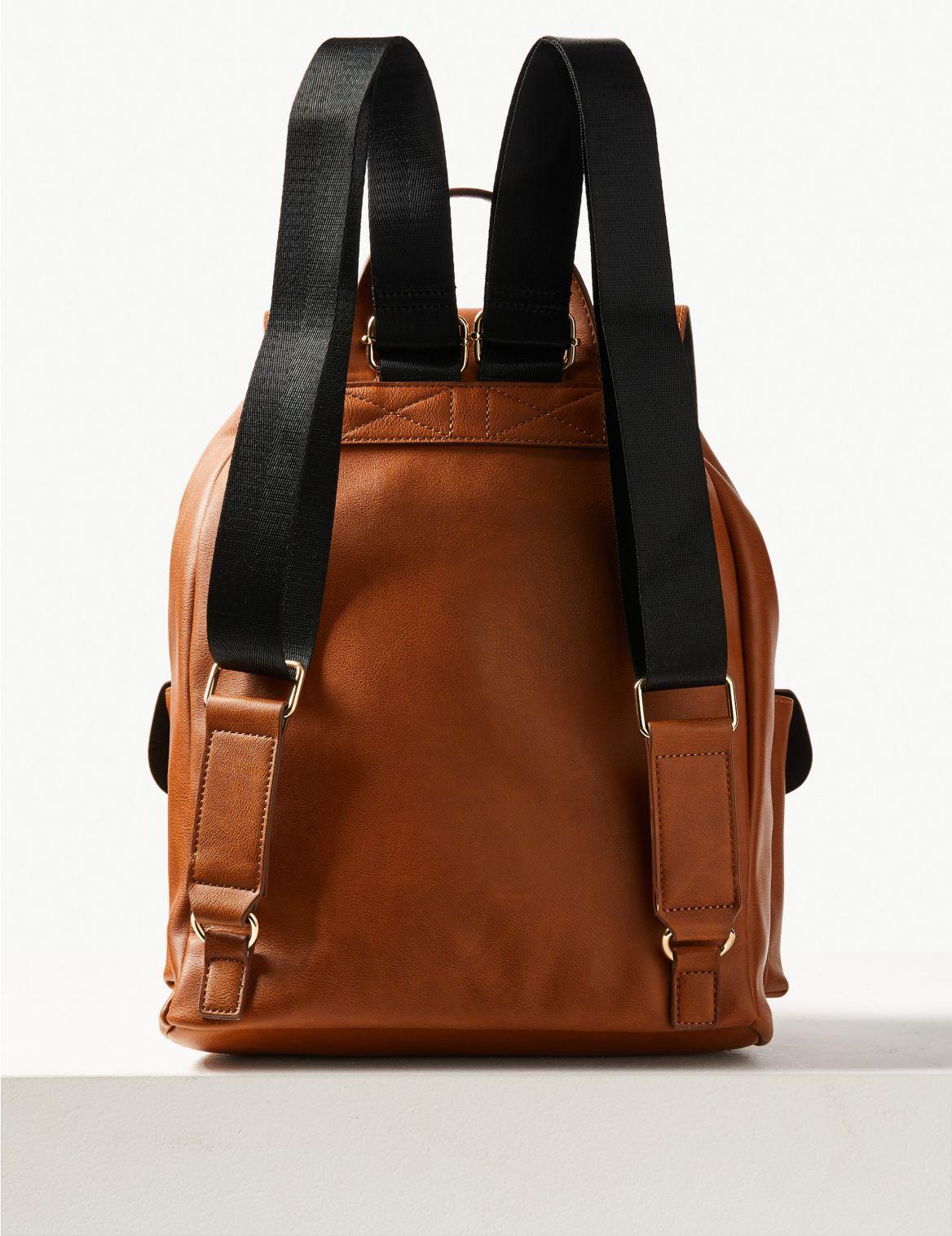 marks and spencer leather backpack