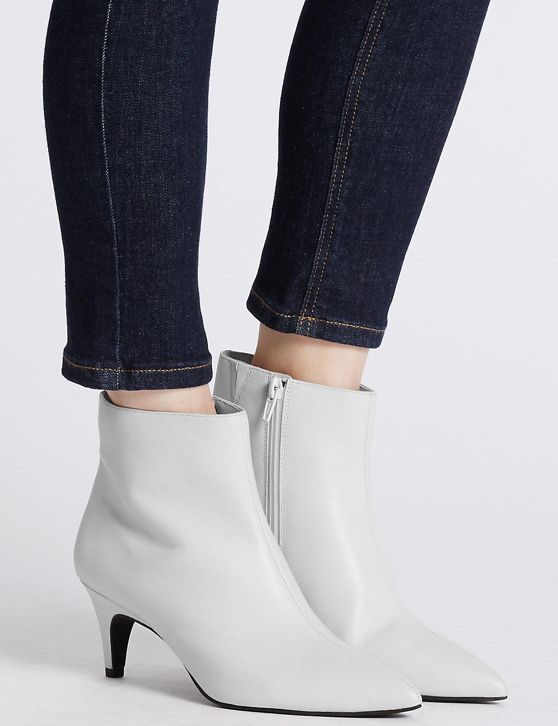 marks and spencer white boots