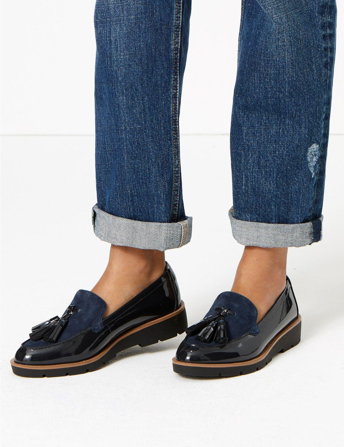 marks spencer ladies flat shoes