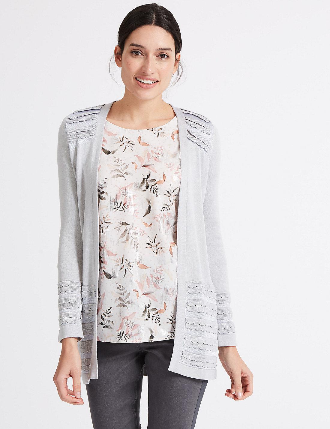 marks and spencer white cardigan