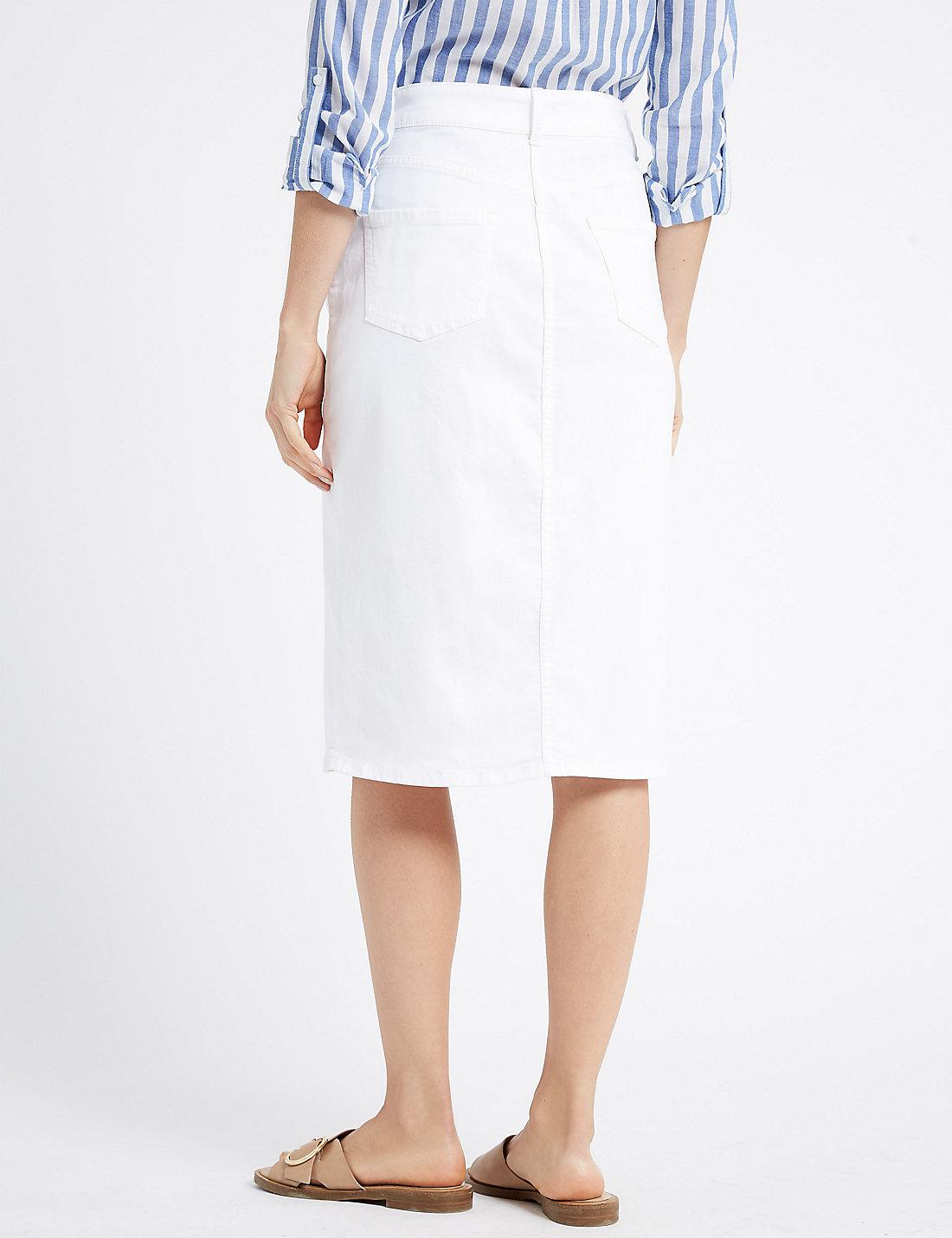 denim skirts at marks and spencer