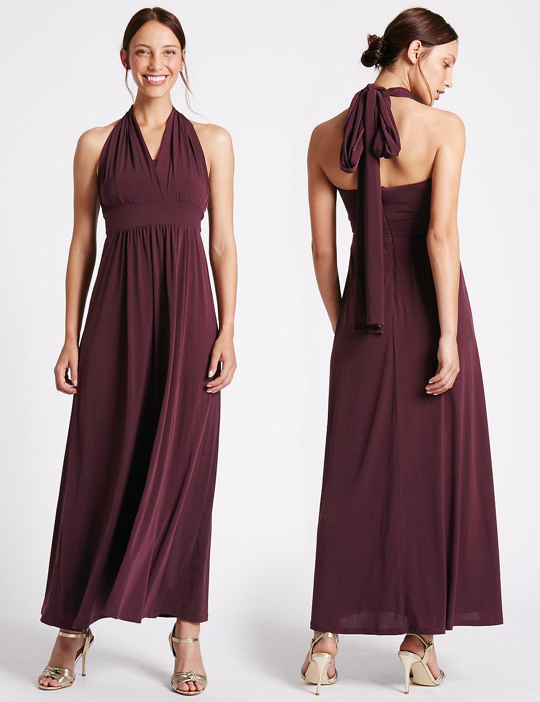 marks and spencer multiway maxi dress