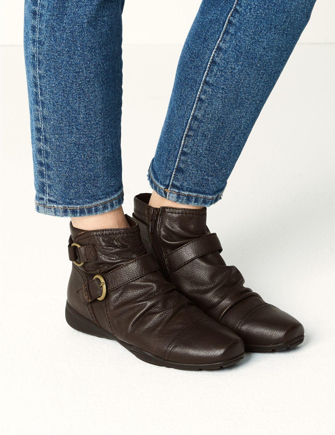 marks and spencer flat ankle boots