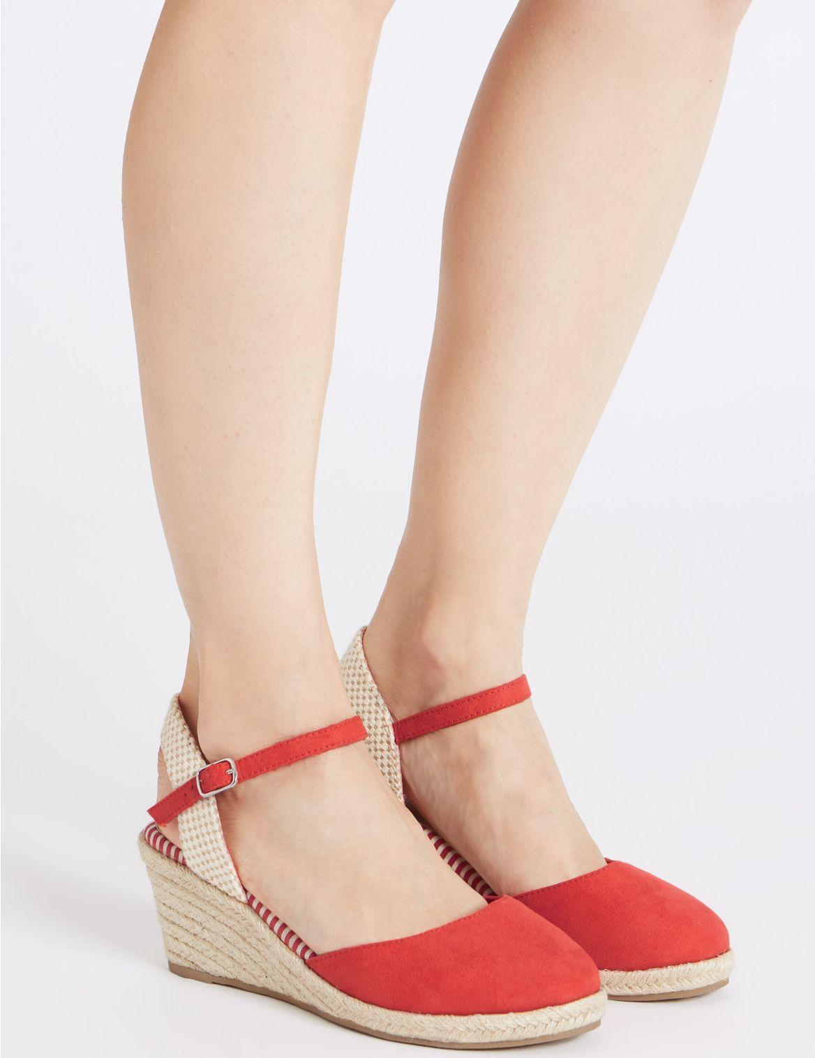 wide fit wedge heels