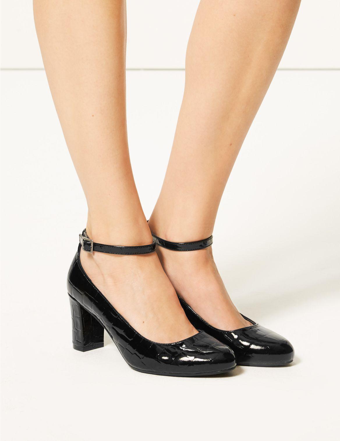 wide fit ankle strap shoes
