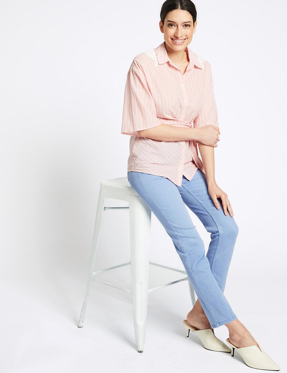 roma rise slim leg jeans