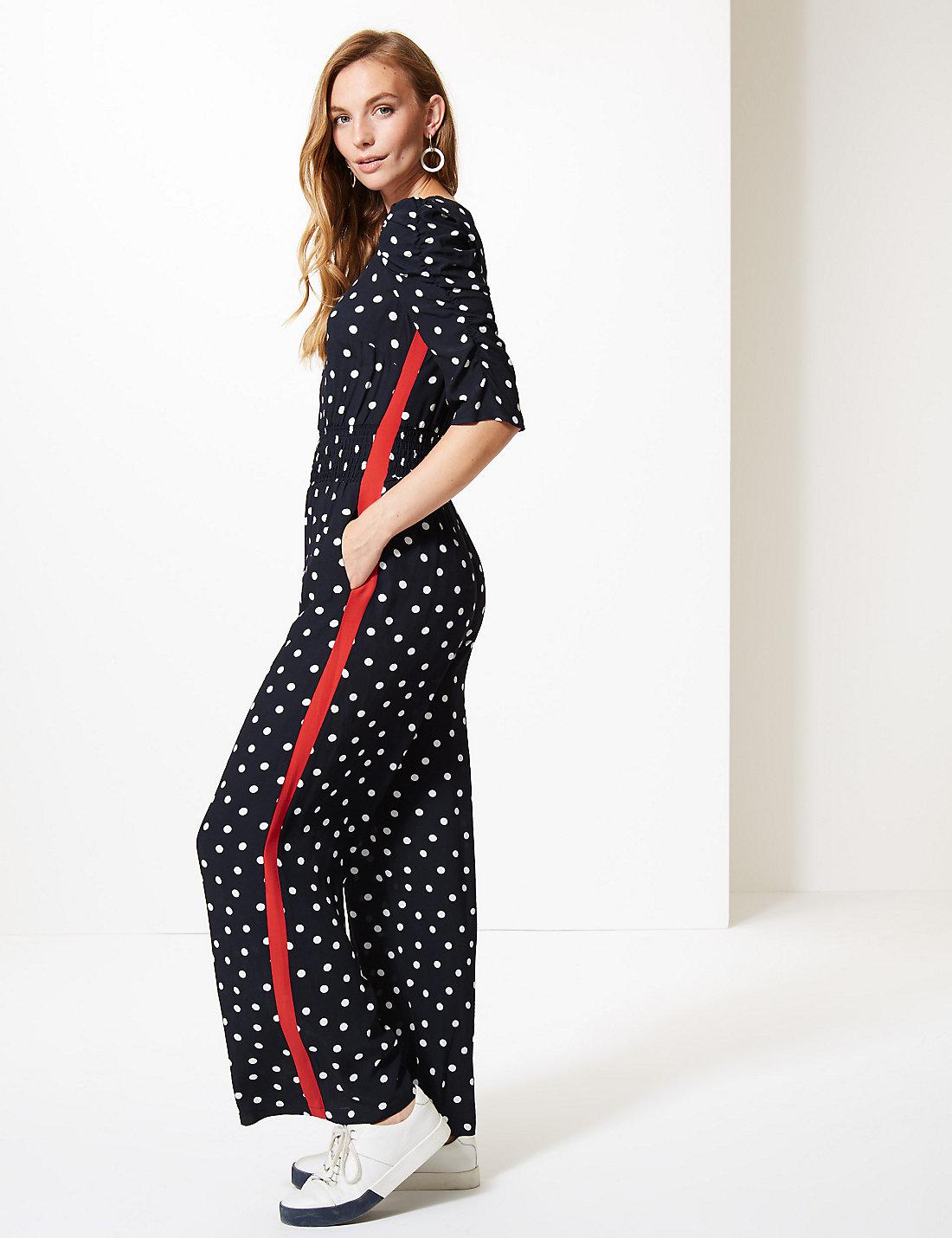 marks and spencer spotty jumpsuit