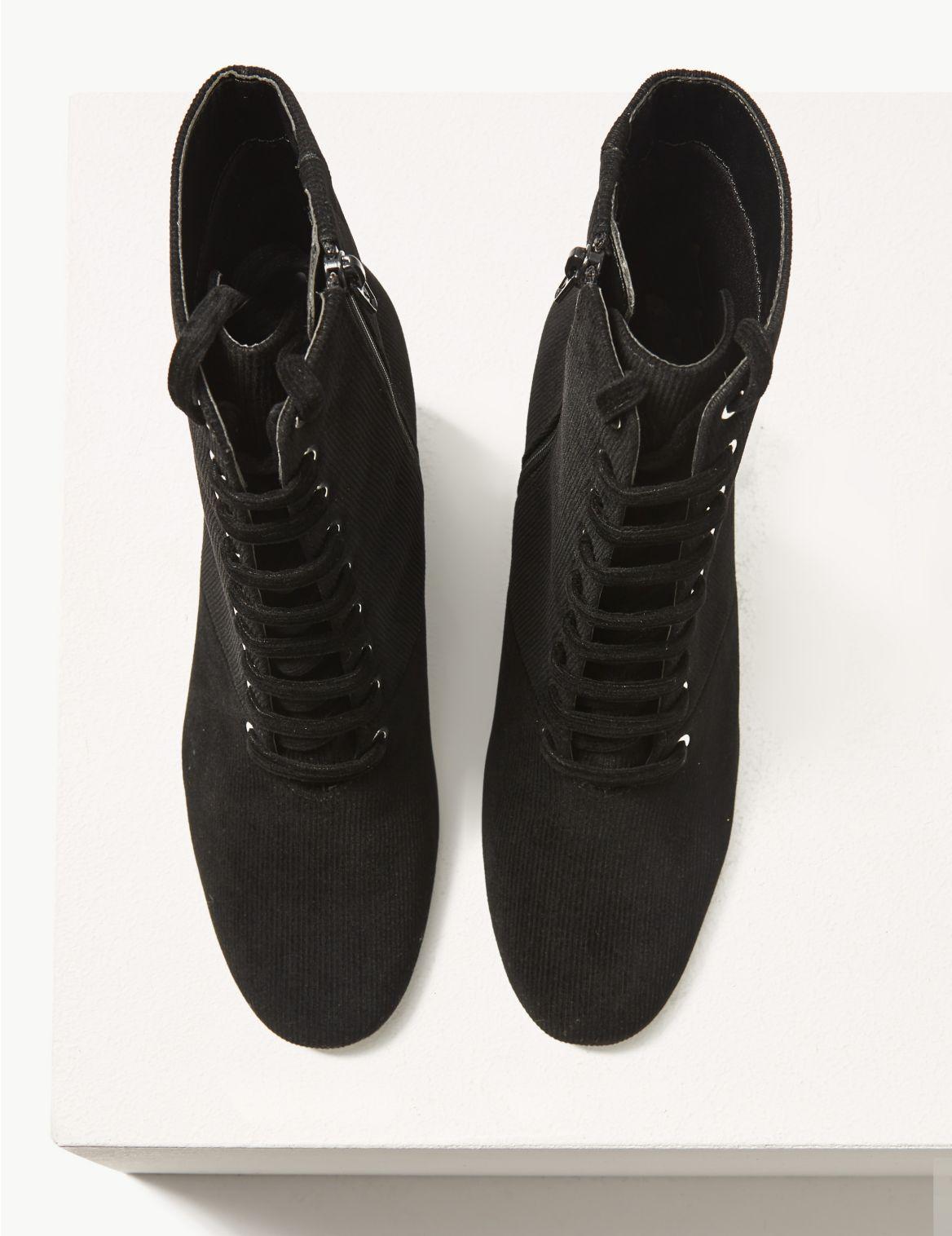 Marks & Spencer Lace-up Ankle Boots Black - Lyst