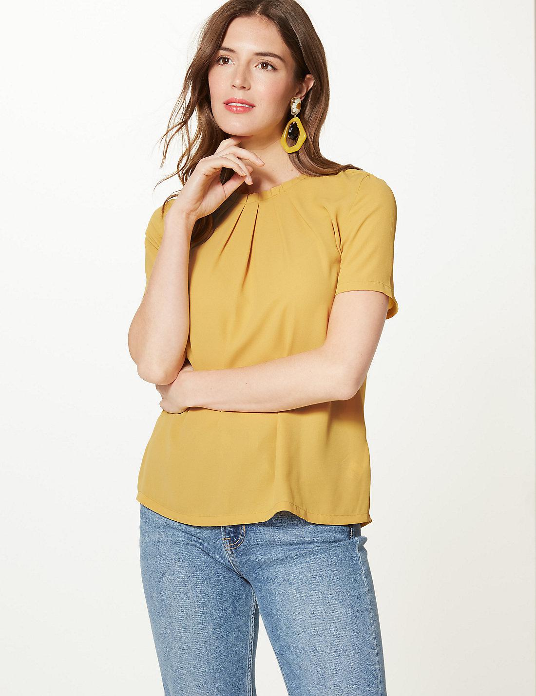 marks and spencer yellow top