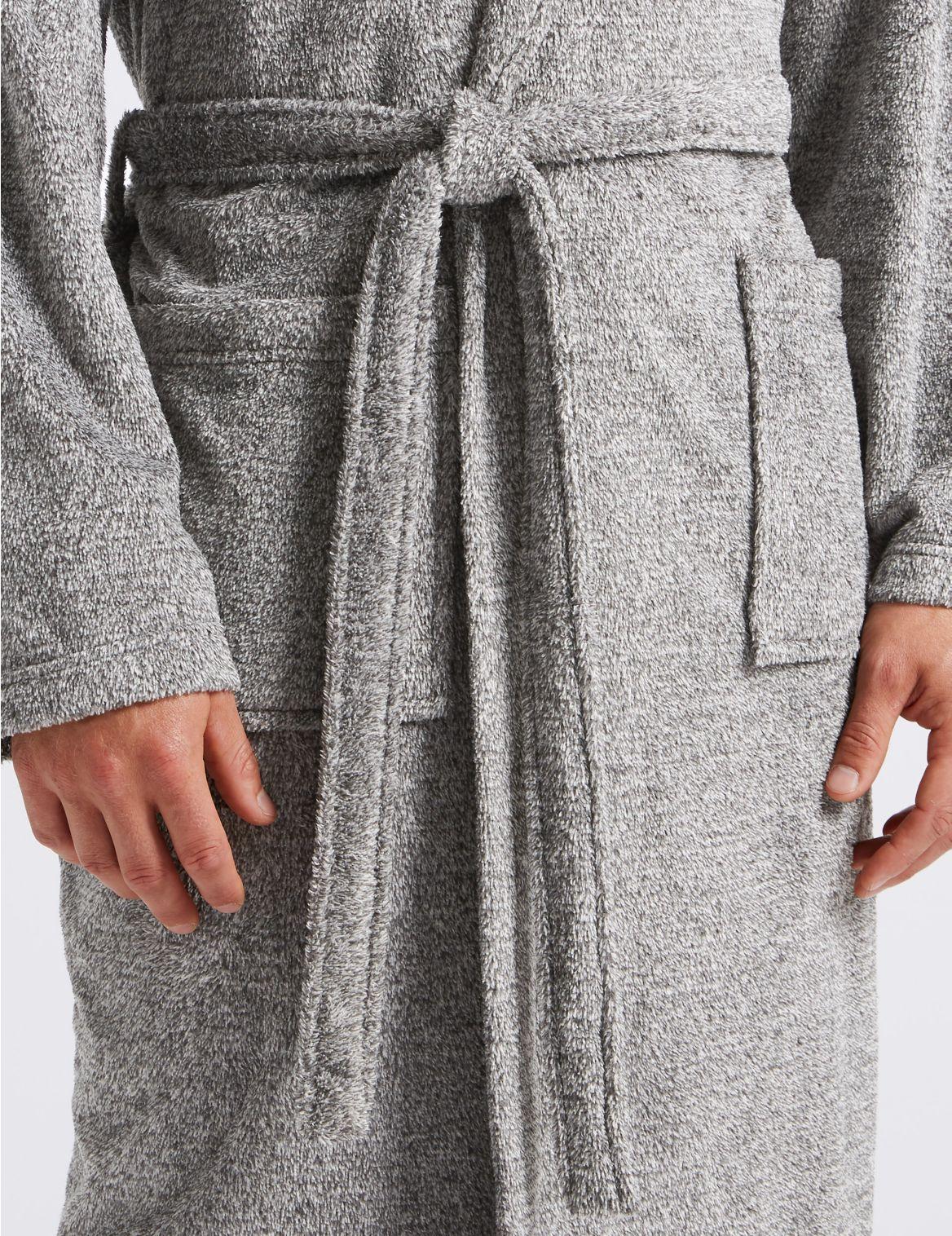 super soft grey dressing gown