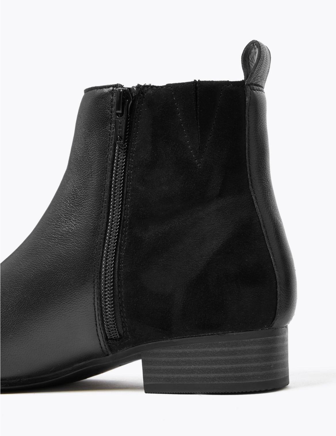 marks and spencer flat ankle boots