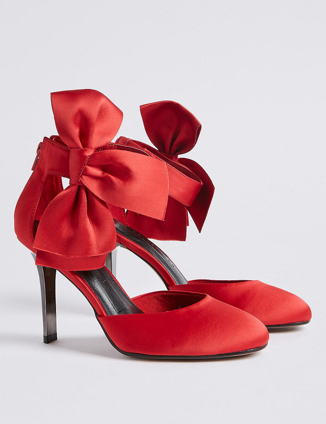 the sale of shoes another chance official site Marks & Spencer Stiletto Bow Satin Two Part Court Shoes in Red - Lyst the sale of shoes another chance official site Marks & Spencer Stiletto Bow Satin Two Part Court Shoes in Red - Lyst