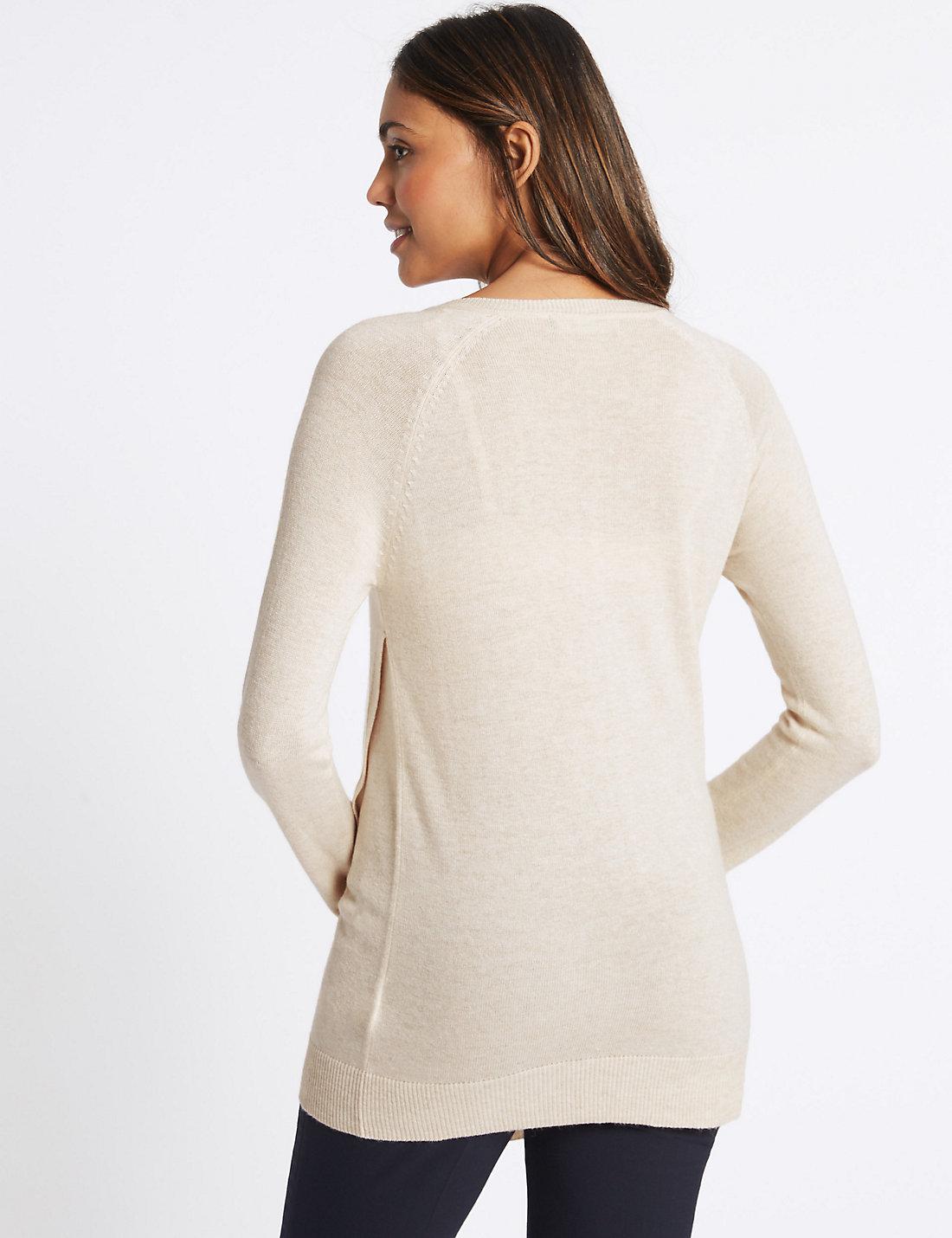 m&s ladies v neck jumpers