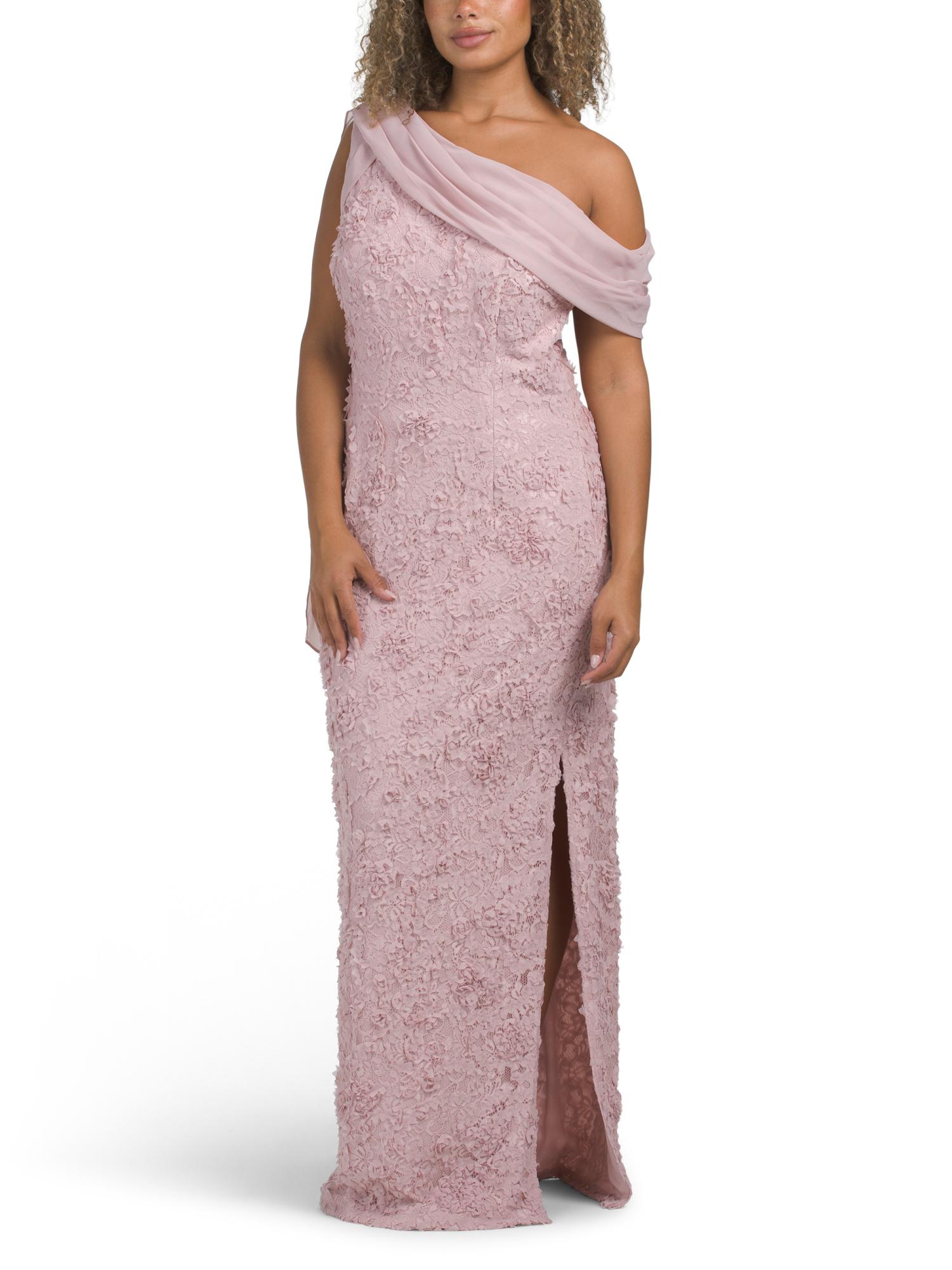 Marshalls Elodie Drape Neck Gown For in Purple | Lyst Marshalls Elodie Drape Neck Gown For in Purple | Lyst