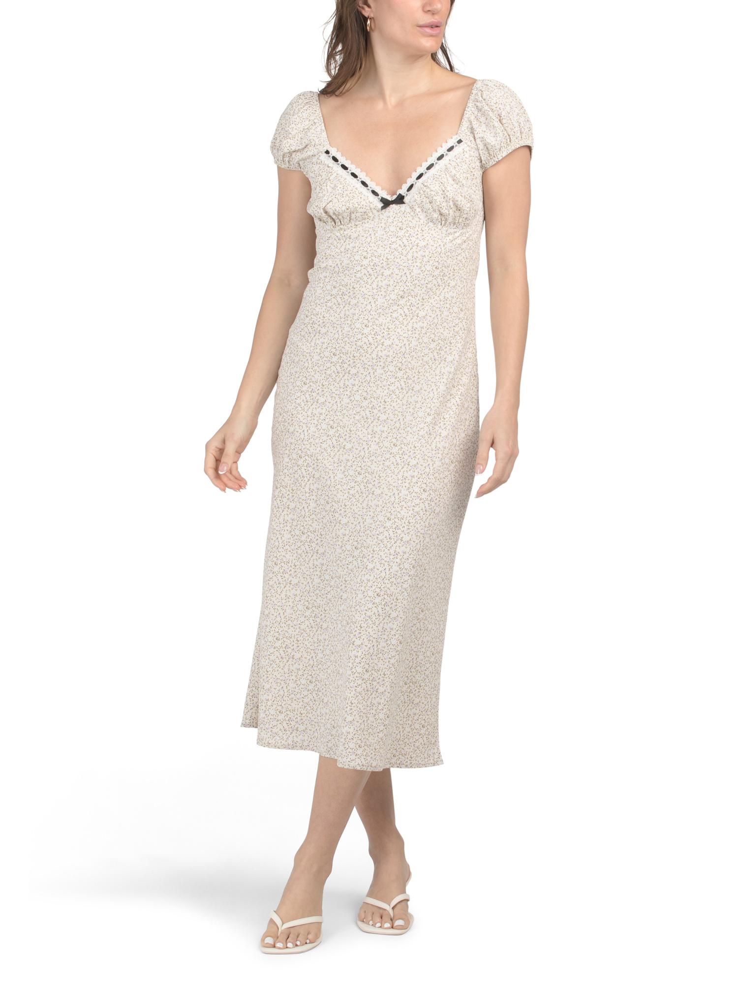 knee length dresses for ladies Saylor Maxi Dress in White main image 0