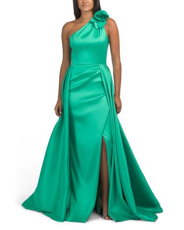marshalls green dress Marshalls Women's Green Alanis Off The Shoulder Dress For