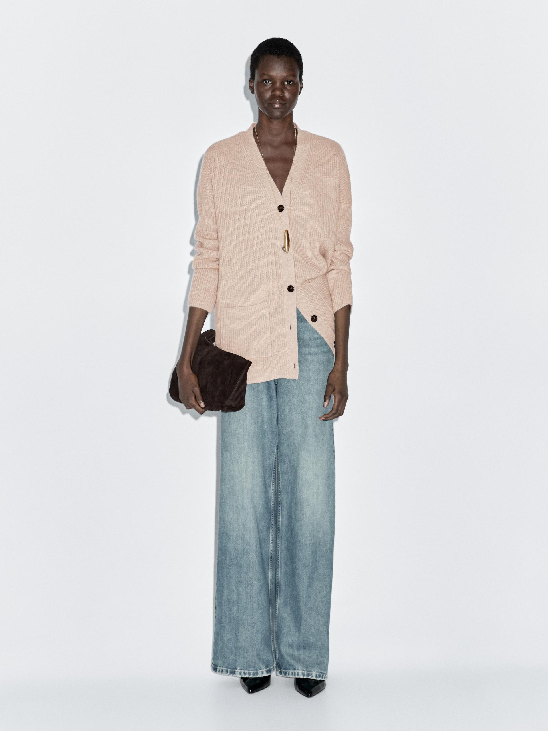 Massimo Dutti Cardigan 100 Wolle Massimo Dutti Pullover Aus Wolle