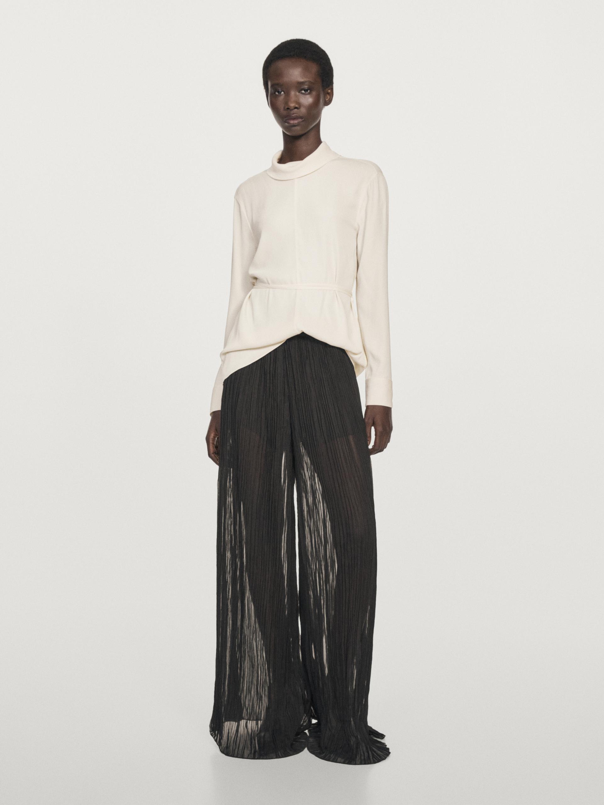 MASSIMO DUTTI Wide-leg and palazzo trousers for Women Online