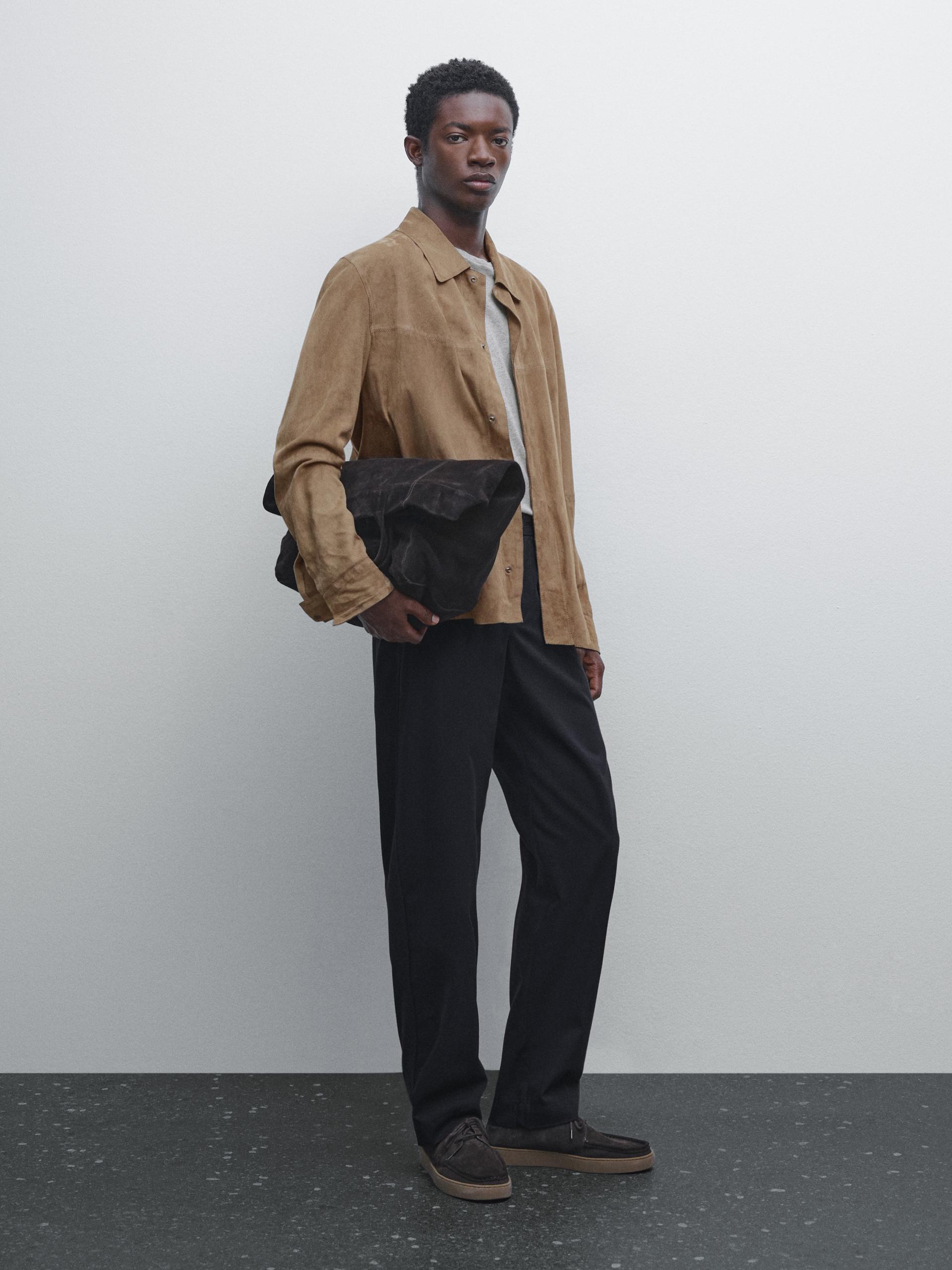 Vestir Pantalon Jogging Hombre Massimo Dutti Pantalones En Gris De