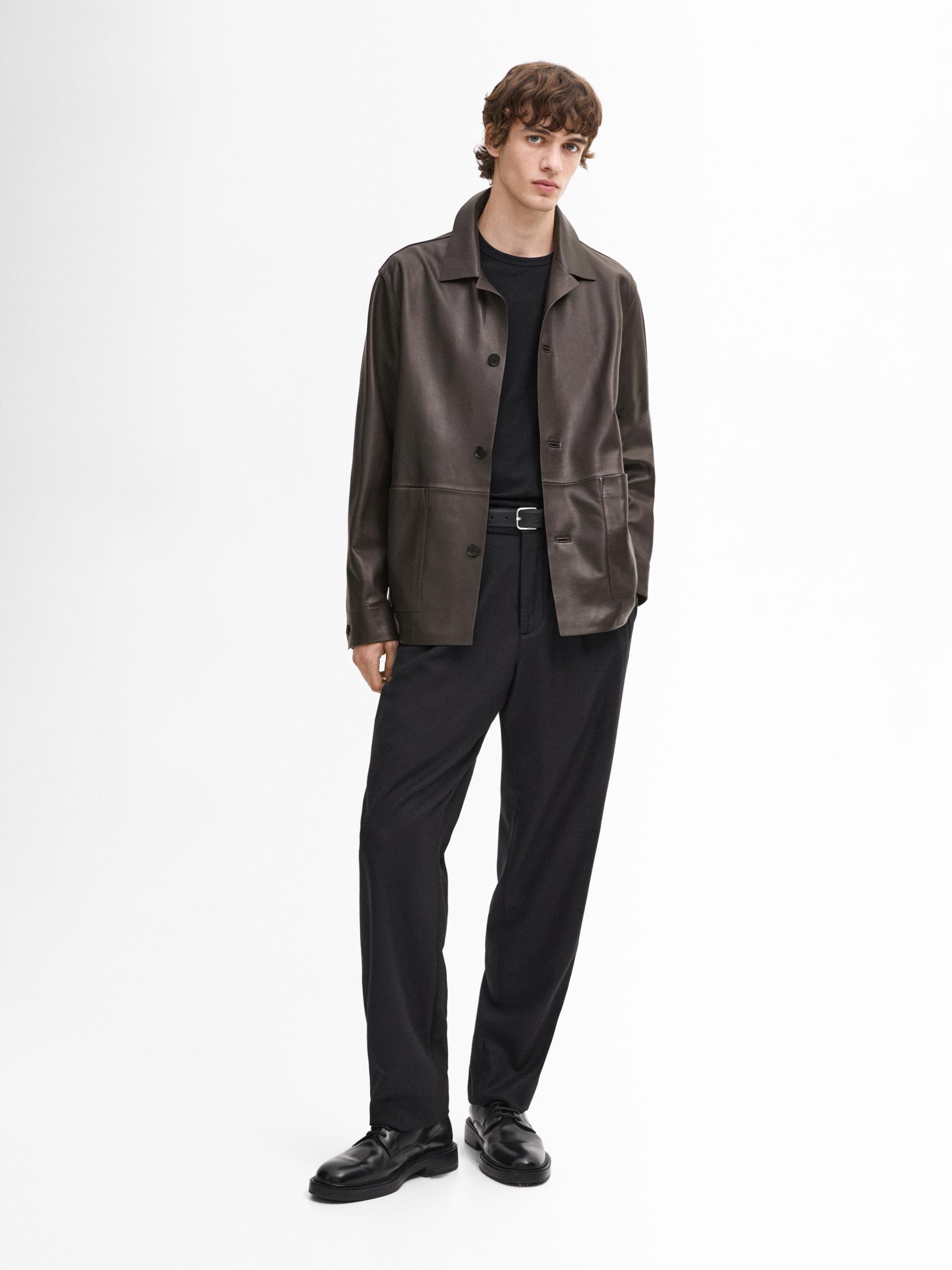 Blazer Soldes Massimo Dutti Homme Blousons En Cuir MASSIMO DUTTI