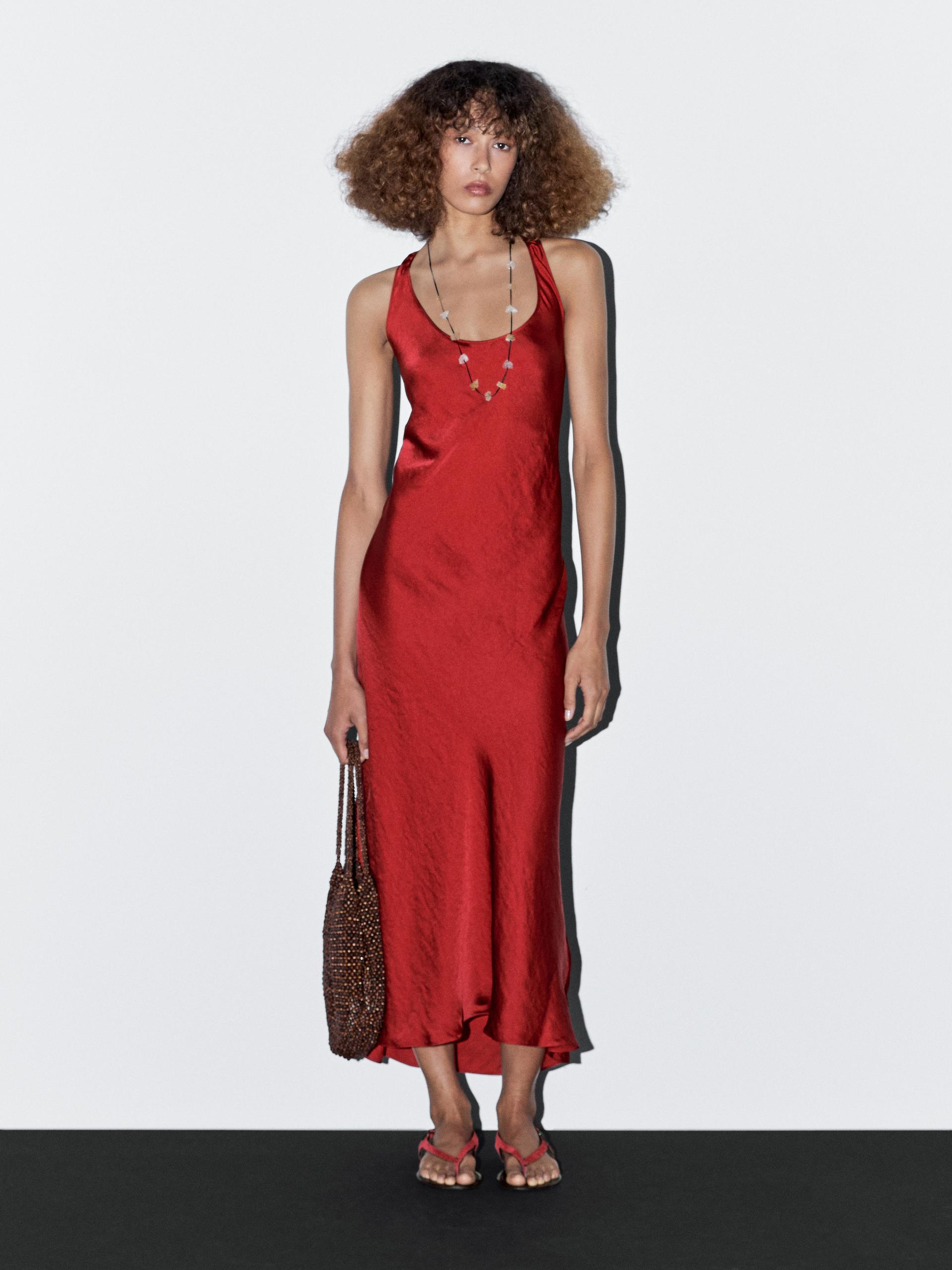 strapless open back dress Ritha, smocked dress, in Navy and burgundy tartan with burgundy cordur