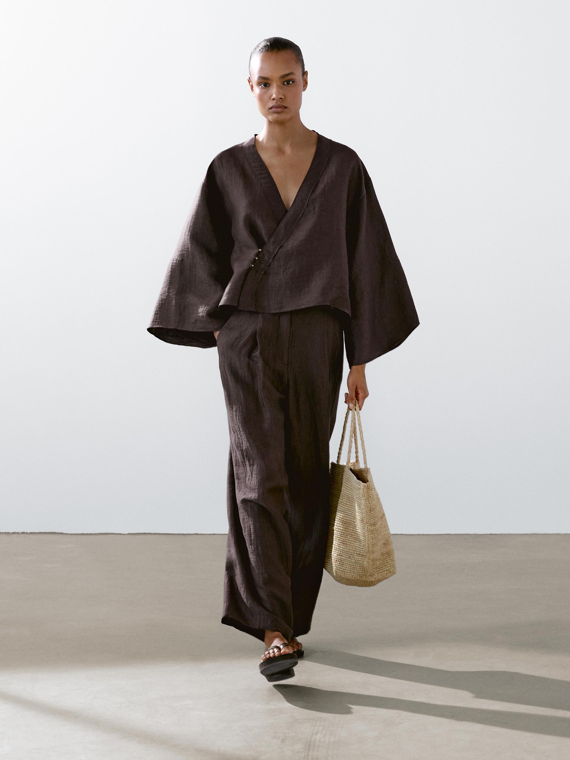 Massimo Dutti リネン100%チュニック LINEN - Massimo Dutti - US