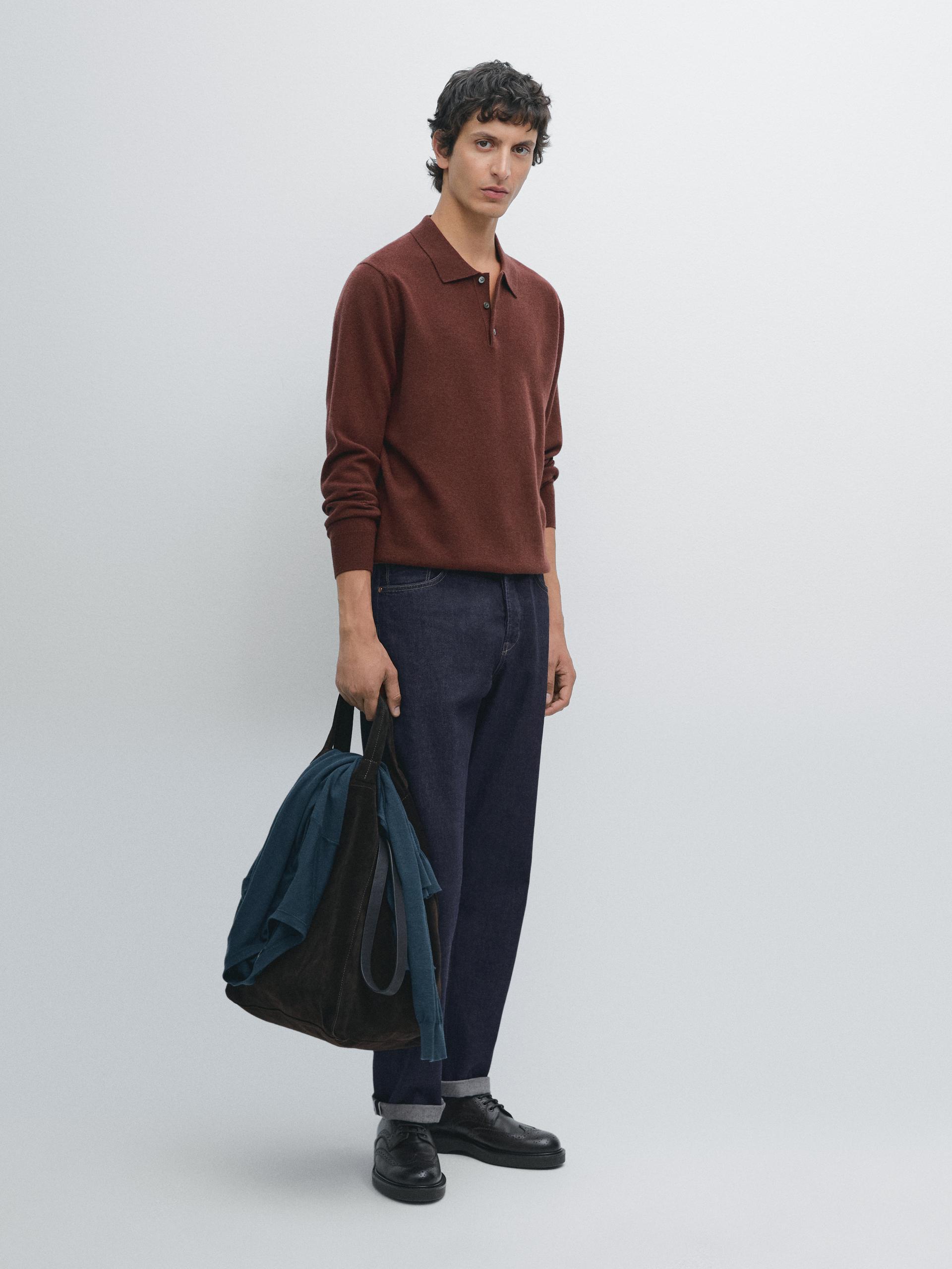 Massimo Dutti Pantalon Pana Morado Comprar Massimo Dutti En Línea