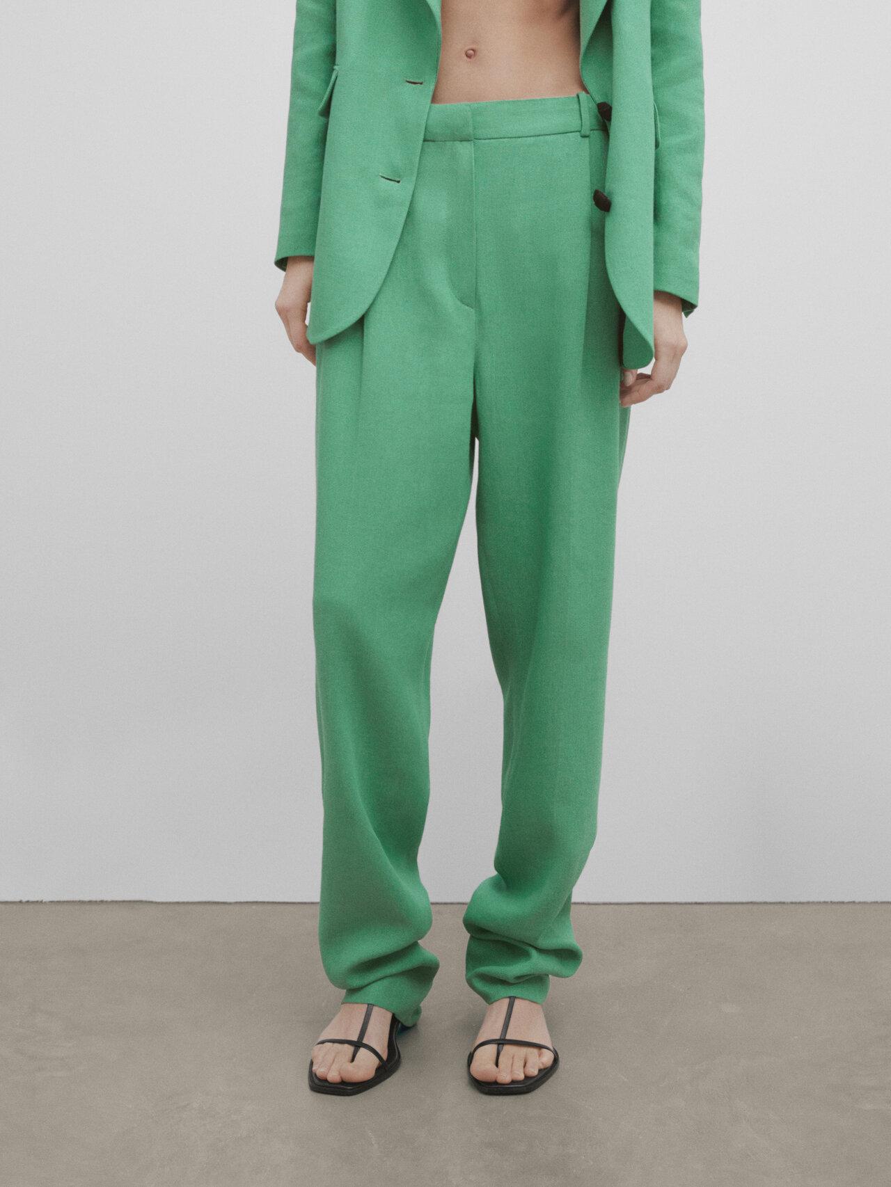 Mint Green Skinny Fit Men's Suit with Vest Set | Paul Malone