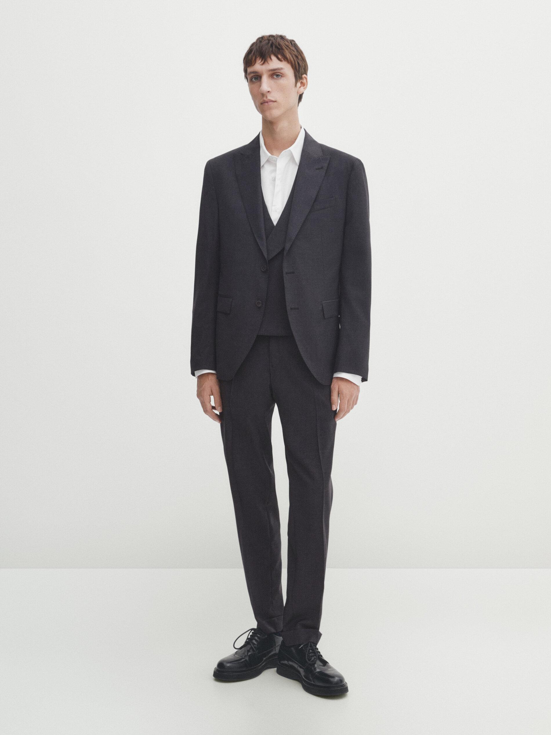 Novio Massimo Massimo Dutti Trajes Hombre Chaleco Traje Massimo