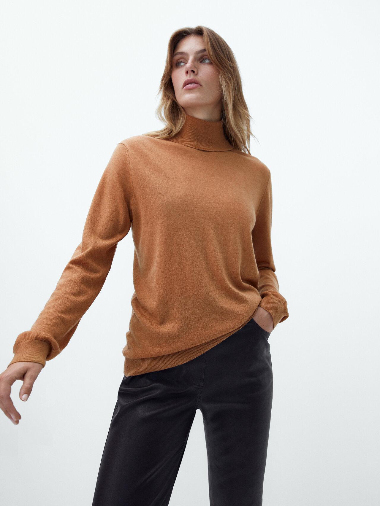 massimo dutti high neck sweater
