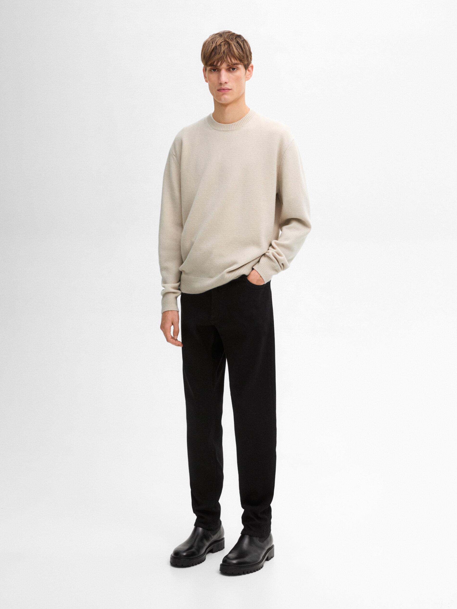 Dutti Strickpullover Strickpullover In Beige Pullover Massimo