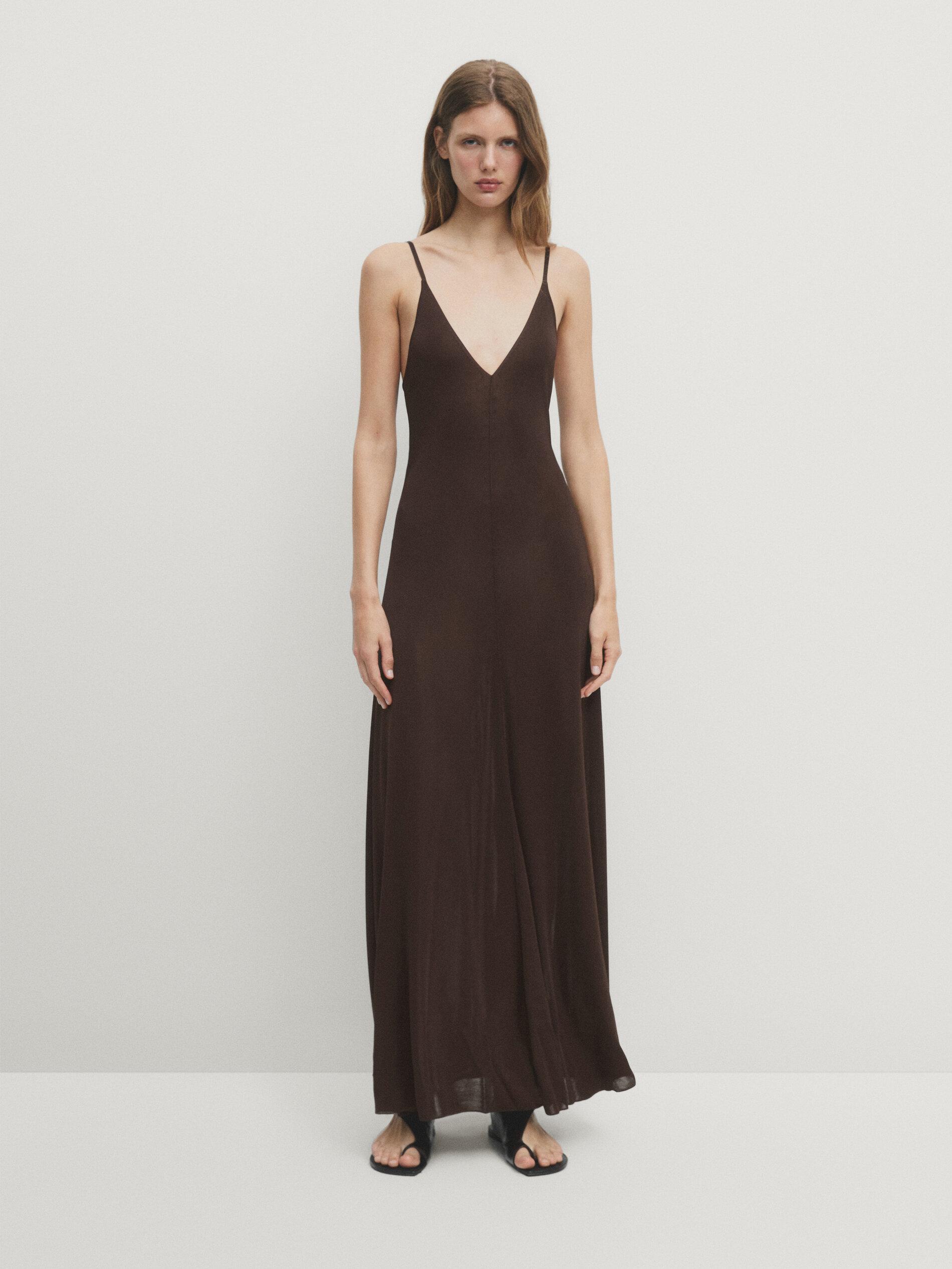 MASSIMO DUTTI Velvet Dresses for Women Lyst UK