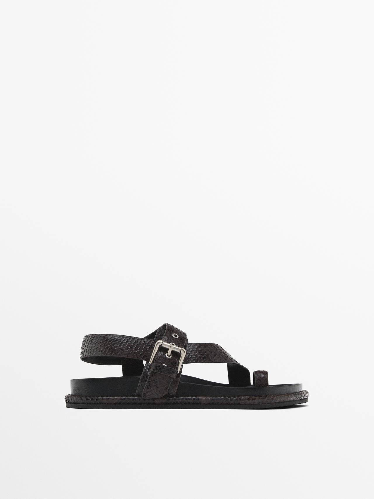 Ladies Sandals Sandale Massimo Dutti Flat Sandals Massimo Dutti