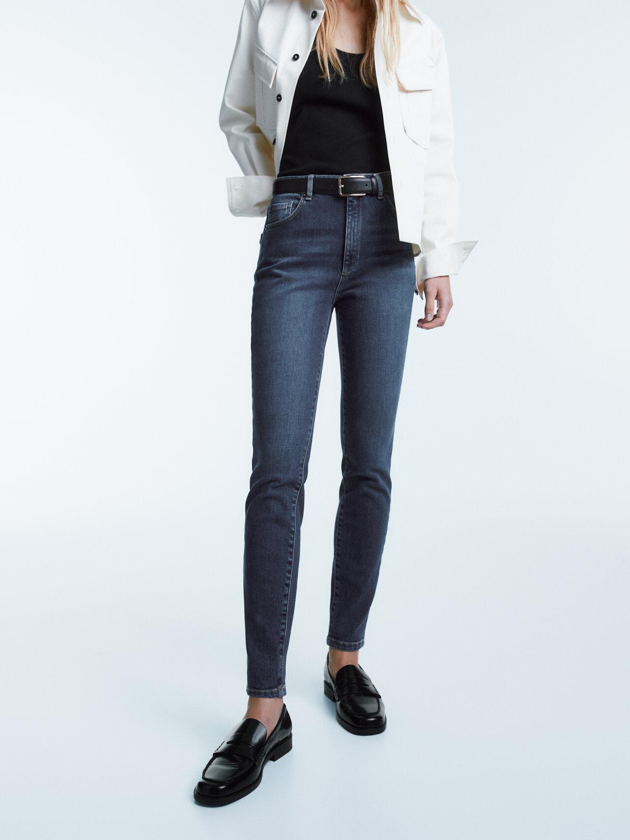 MASSIMO DUTTI High-waist Skinny Jeans in Blue | Lyst