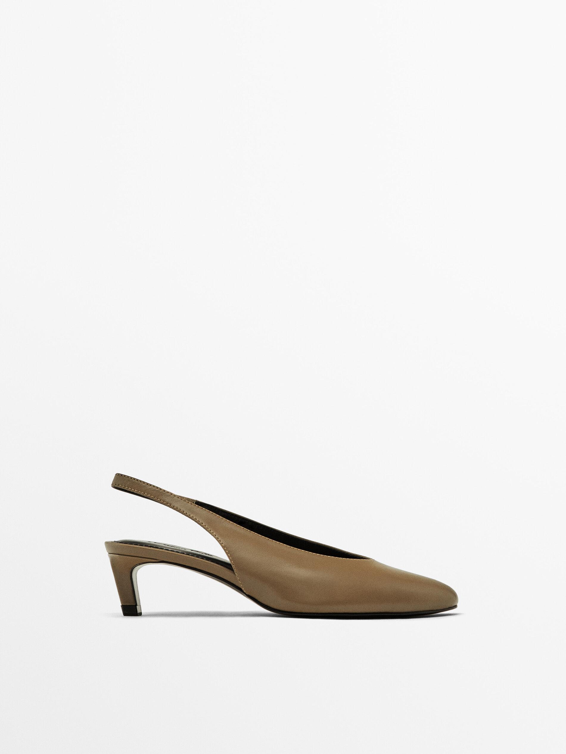 Round cheap heel shoes