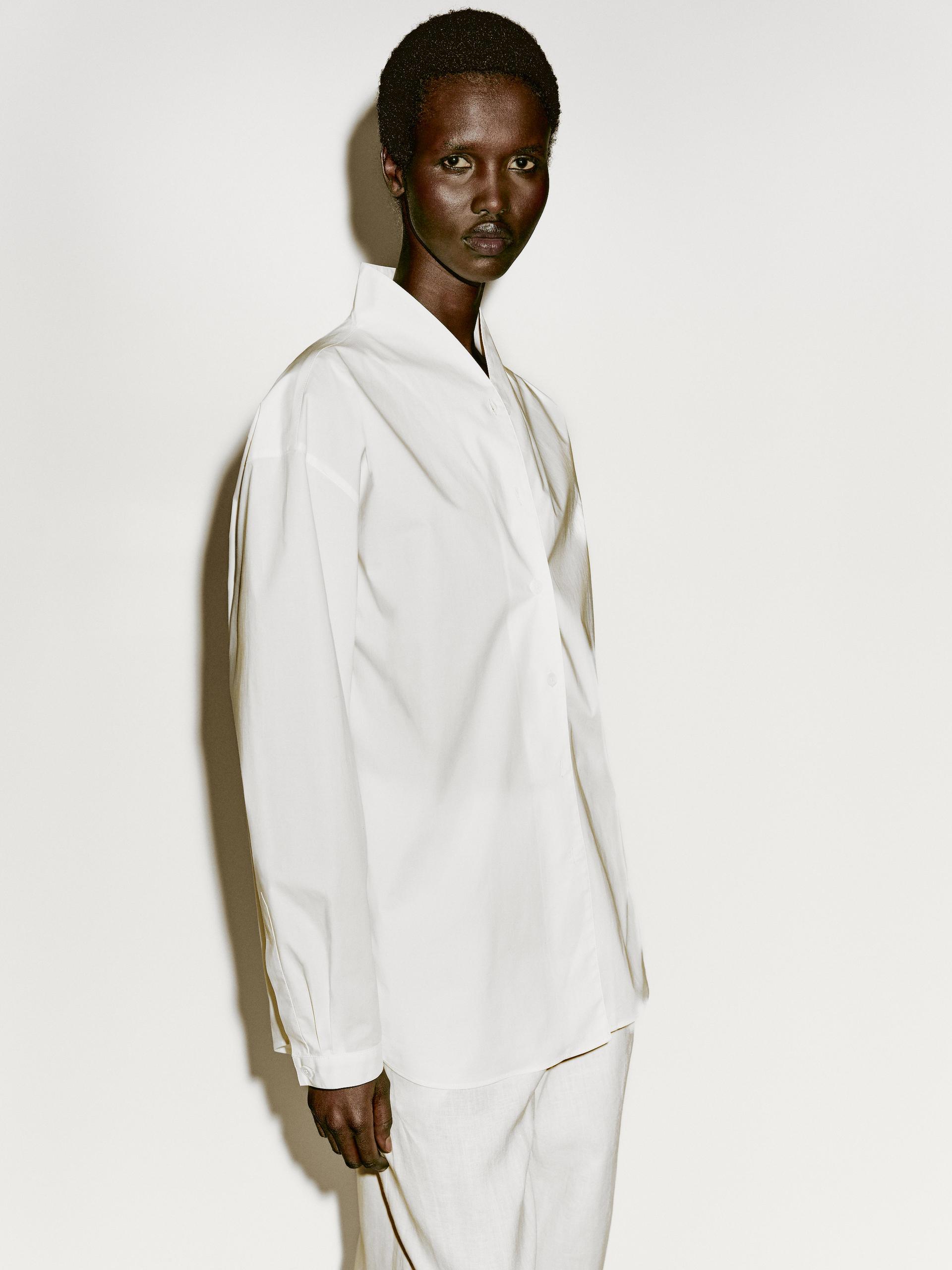 Camisa Popelín Camisas De Mujer Massimo Dutti Dutti Mujer Camisas