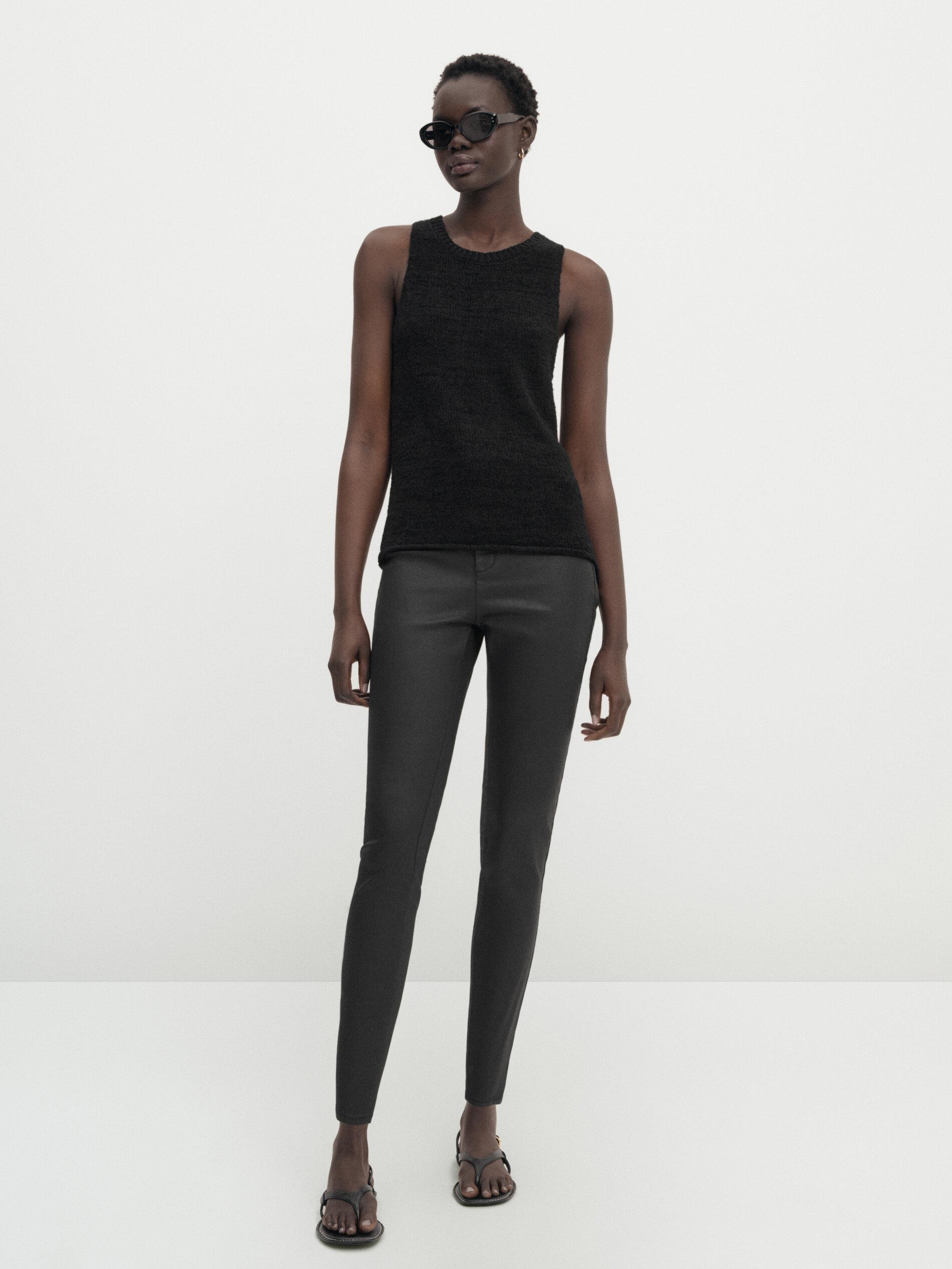 Pantalones encerados massimo dutti hotsell