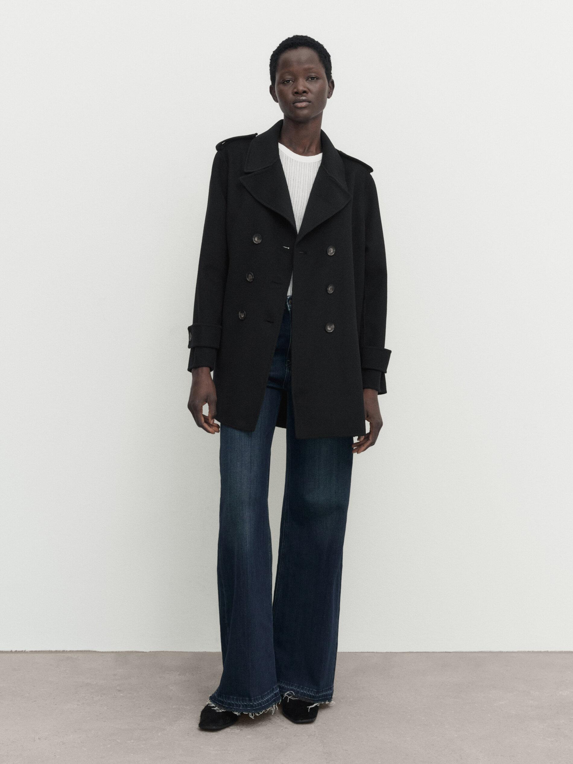 Massimo dutti wool coat hot sale
