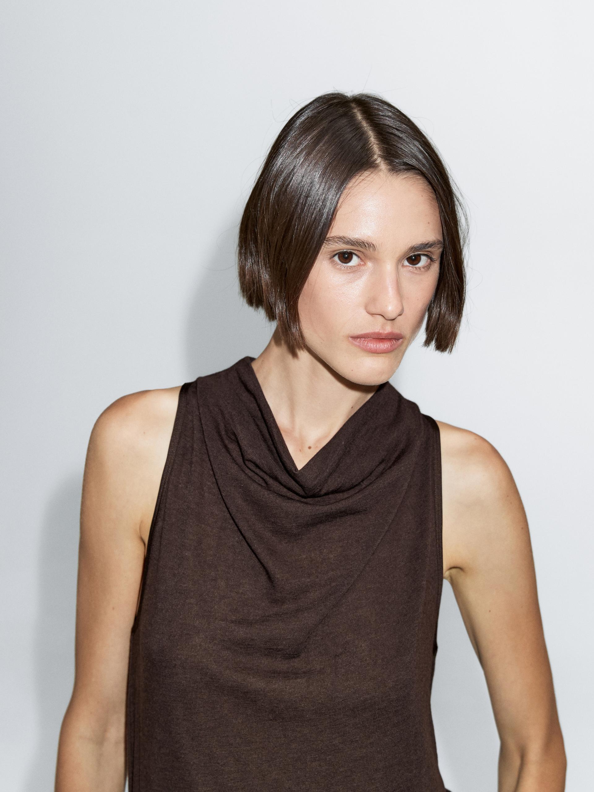 Vestir Camiseta Tirantes Mujer Massimo Dutti Camisetas Y Tops En