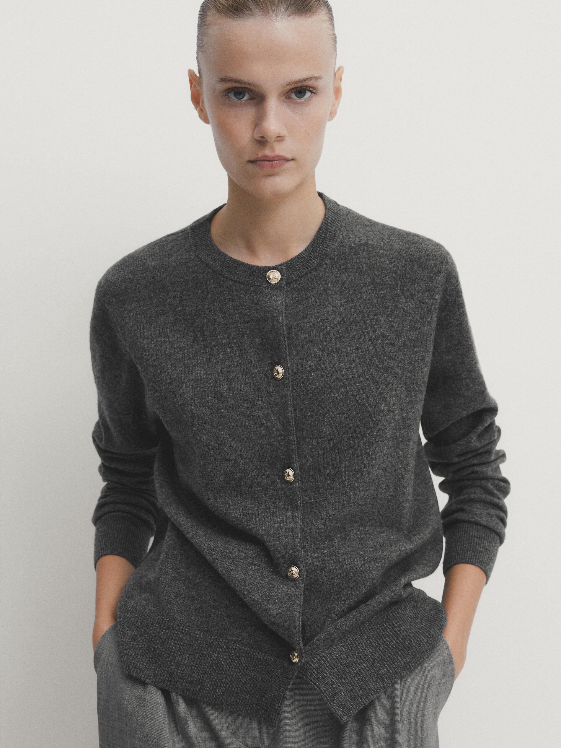 Massimo dutti long cardigan sale