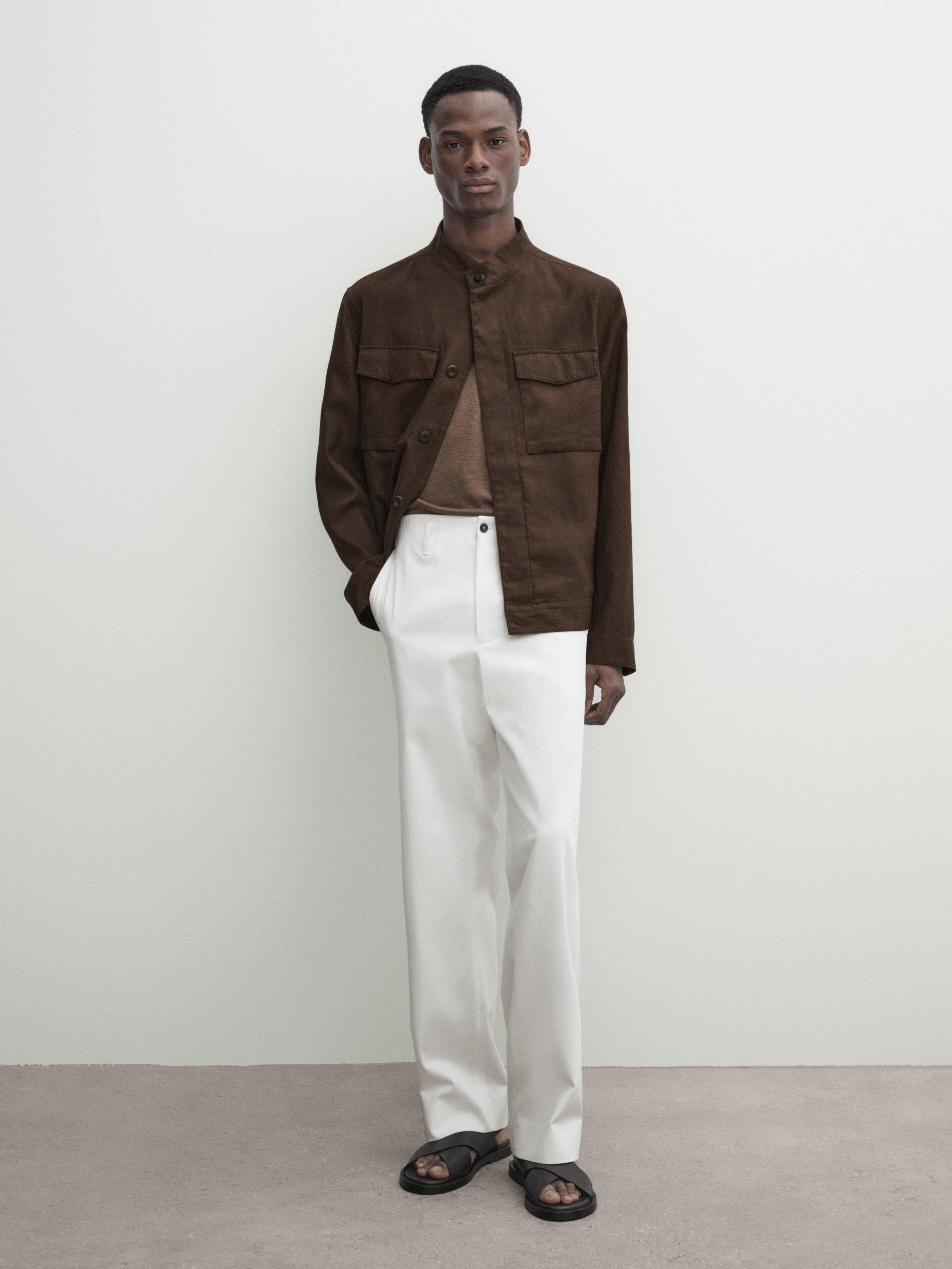 Ropa Massimo Dutti Lino Hombre Pantalon Lino Hombre Massimo Dutti