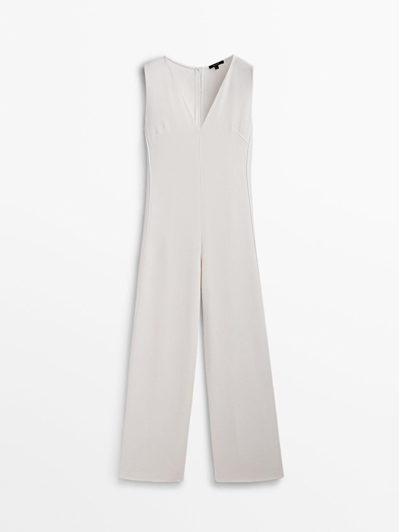 STRAPLESS JUMPSUIT WITH BOWS - Black | ZARA India