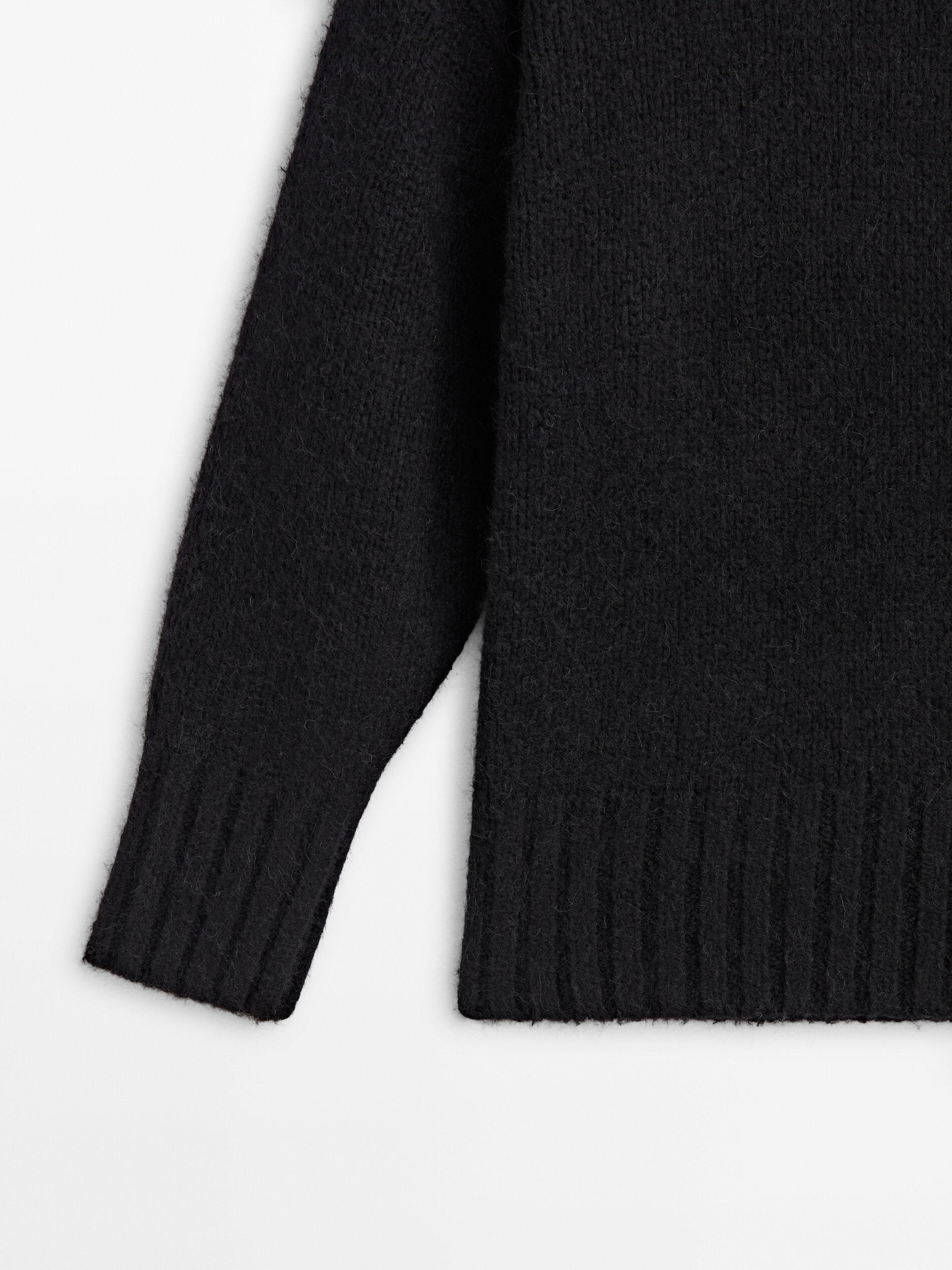 Massimo Dutti LIMITED EDITION - HIGH NECK - Jumper - black レディース-