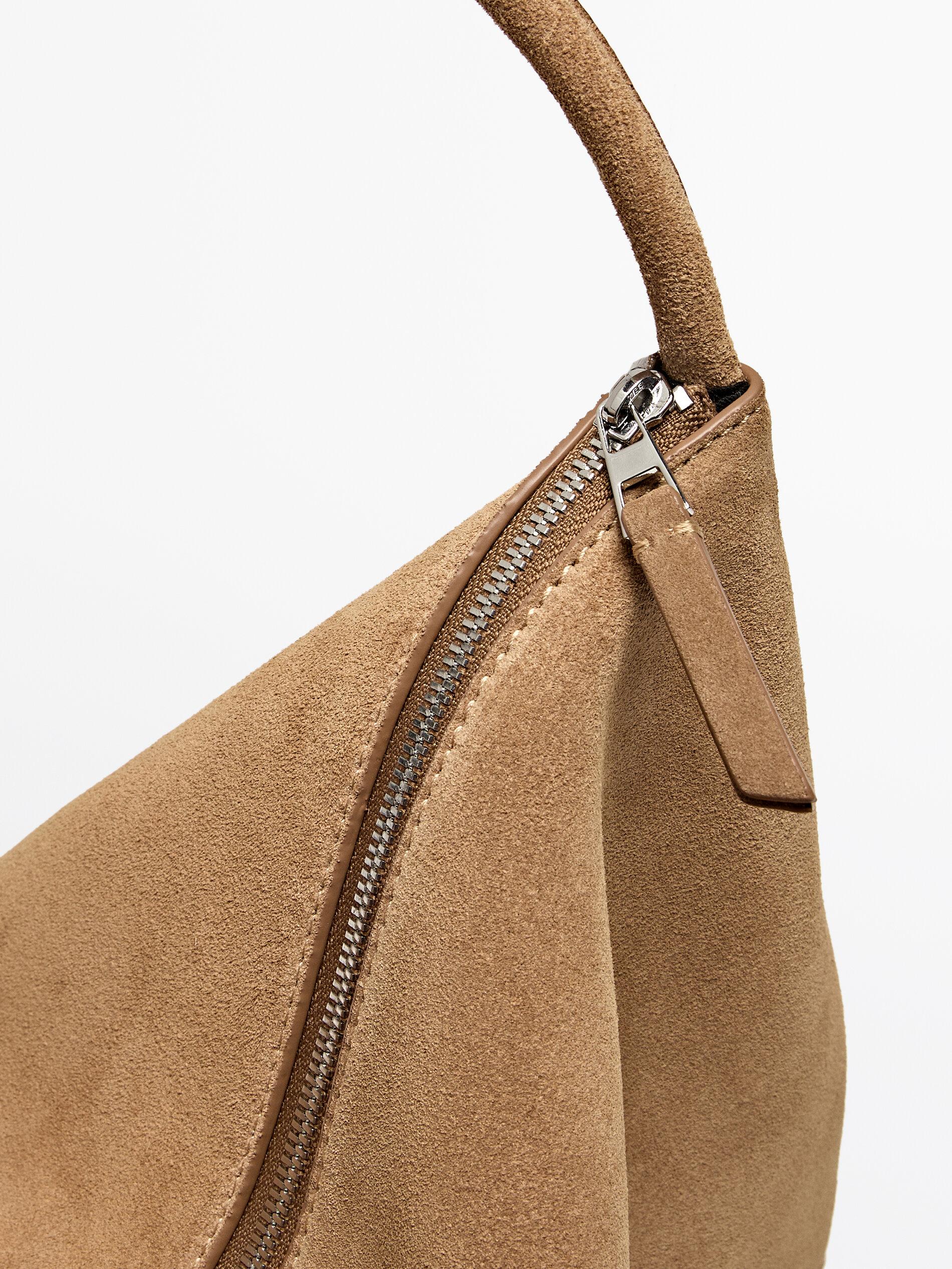 MASSIMO DUTTI Split Cowhide Leather Bag Lyst UK