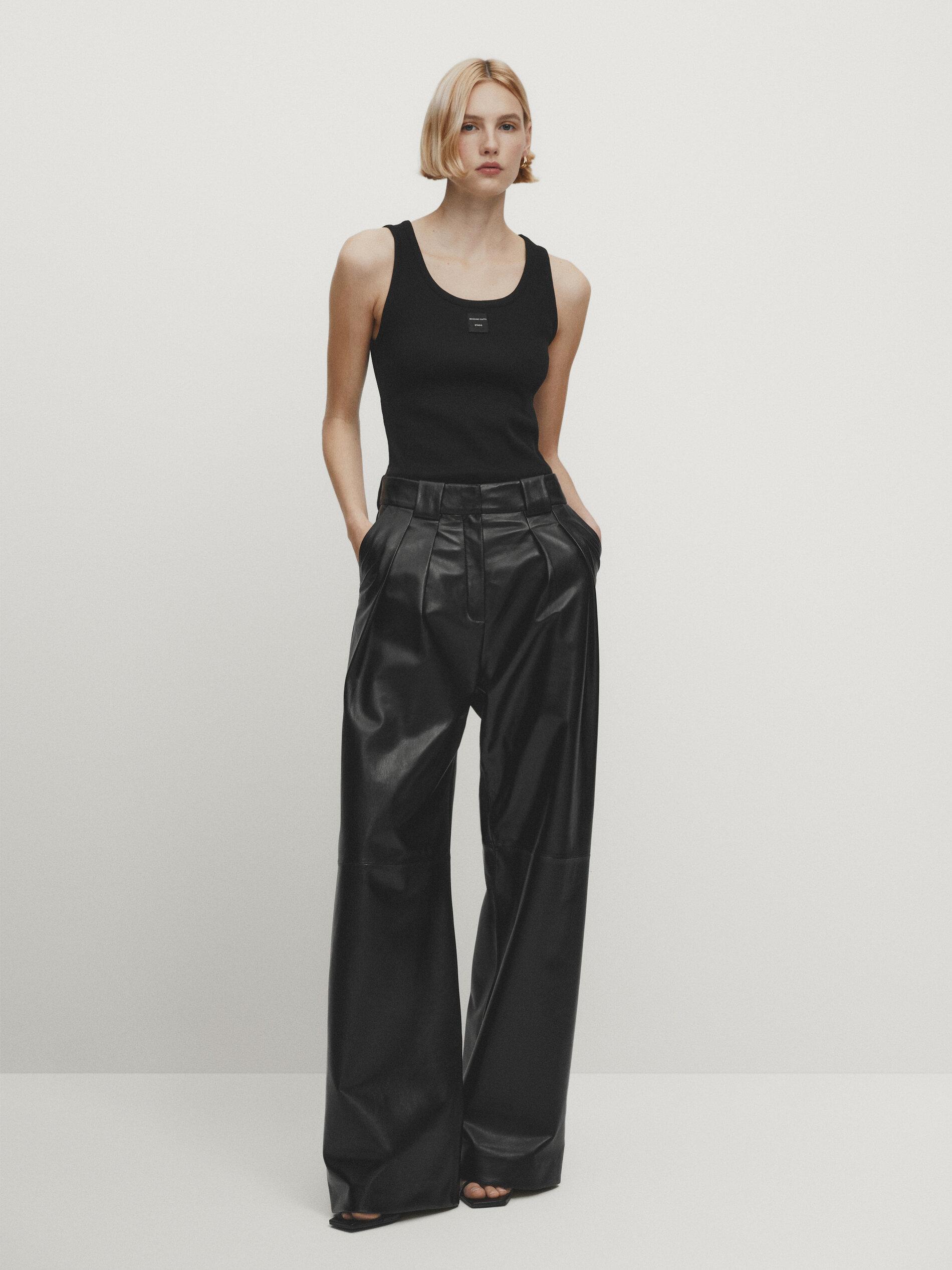 Pantalones palazzo massimo dutti hotsell