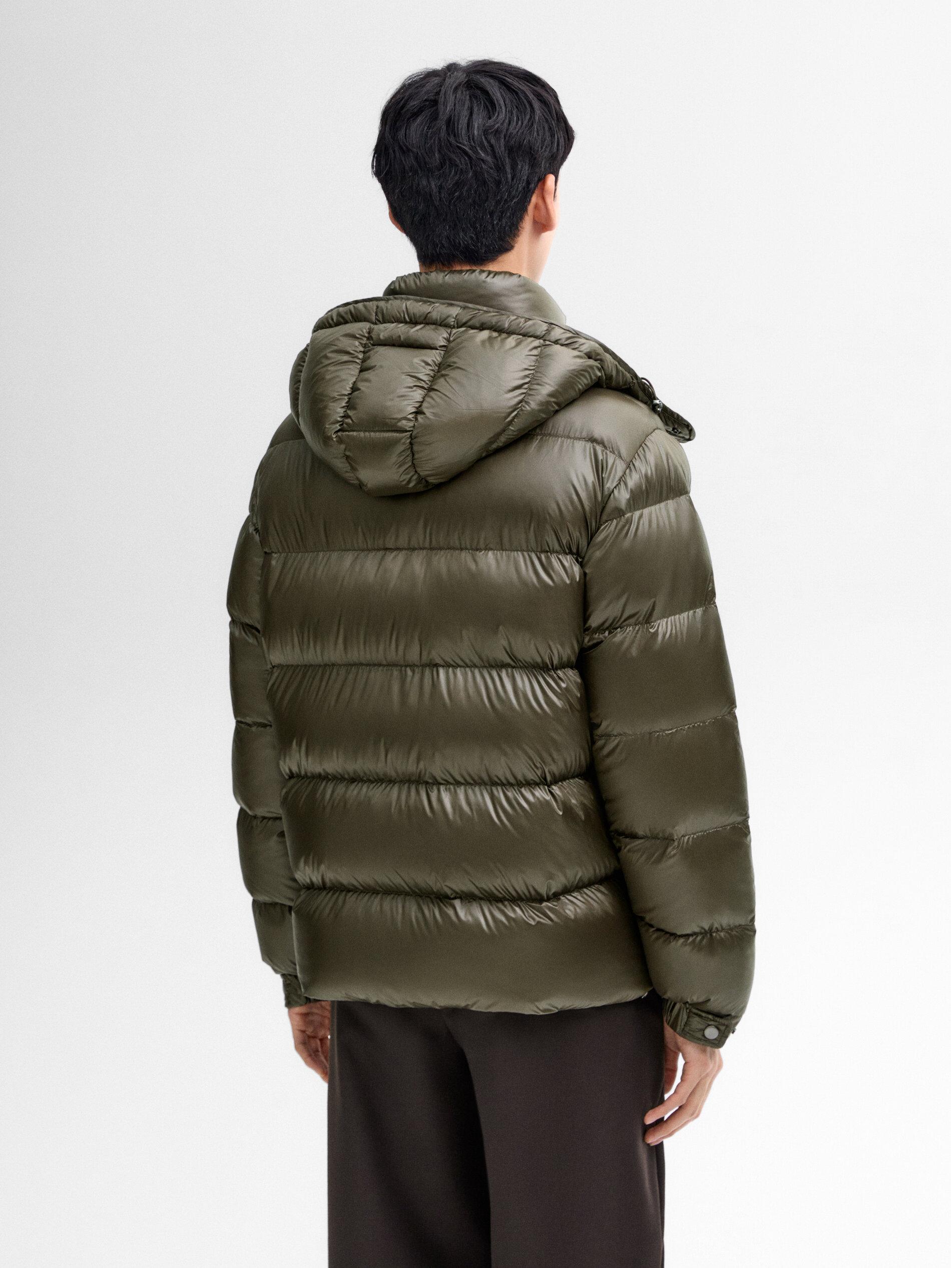 MASSIMO DUTTI Pufferjacke Mit Daunen in Grün für Herren Lyst DE