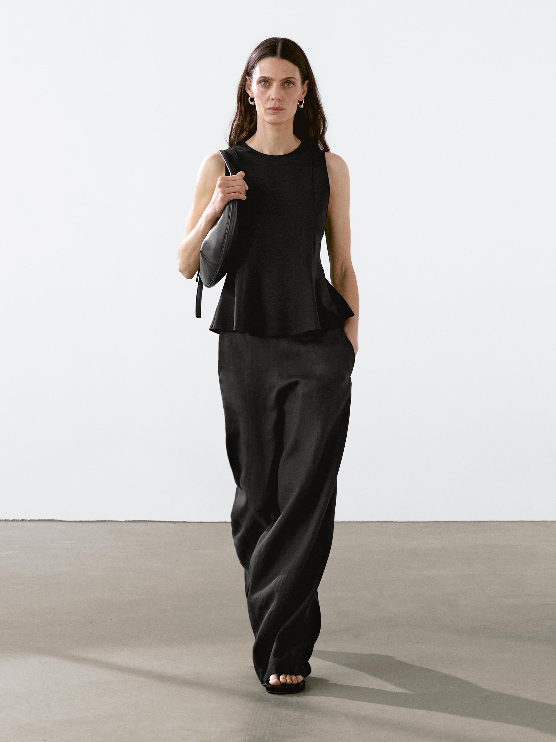 Tirantes Finos Top Lencero Massimo Dutti Tirantes Finos Camiseta