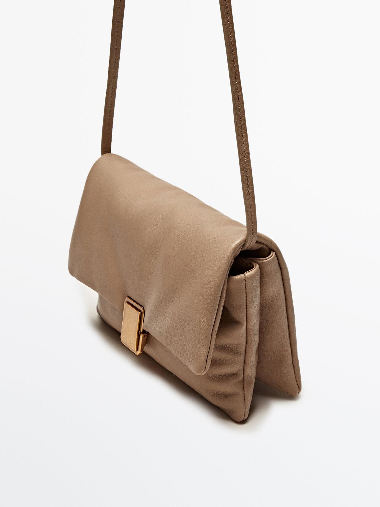 Nappa leather tote bag · Black, Mole Brown, Brown, Leather